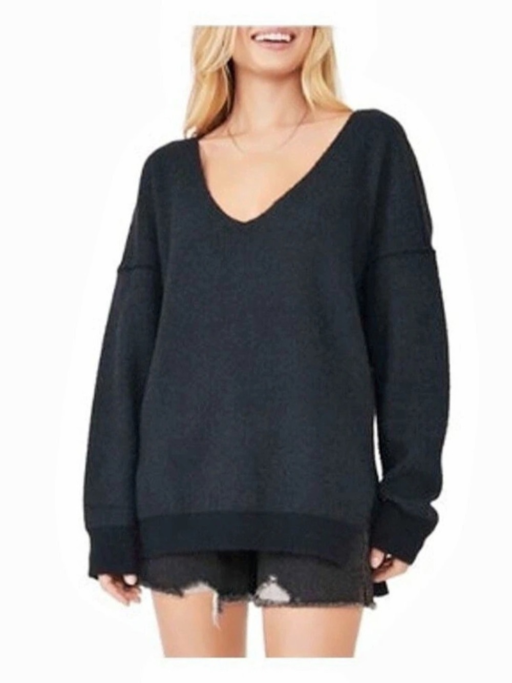 Free People Sweater Weather Oversized Sweater Medium